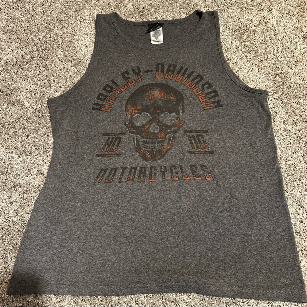 Harley-Davidson Gray Tank Top Shirt